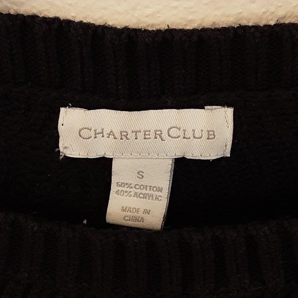 Charter Club Navy Sweater - Picture 5 of 5